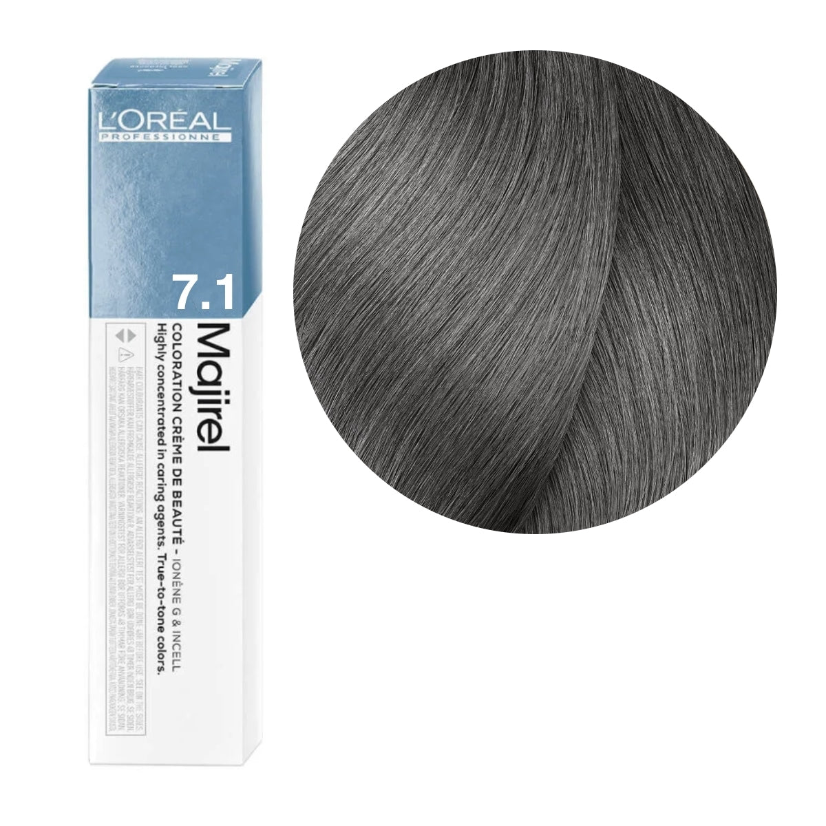 a box of lorel hair color in dark grey