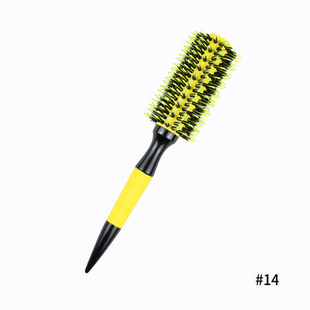 Round Aluminium Bristle Brush for Effortless Detangling and Optimal Styling - beautyhair.co.ukHair Brush