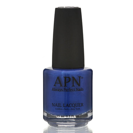 APN Dive In Blue No.28 Nail Polish - Vibrant Purple-Blue Shade & Pomegranate Scent - beautyhair.co.ukNails