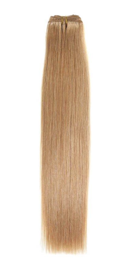 18" Golden Blonde Euro Hair Weave Extensions (25) - High-Quality Remy Human Hair - beautyhair.co.ukHair Extensions