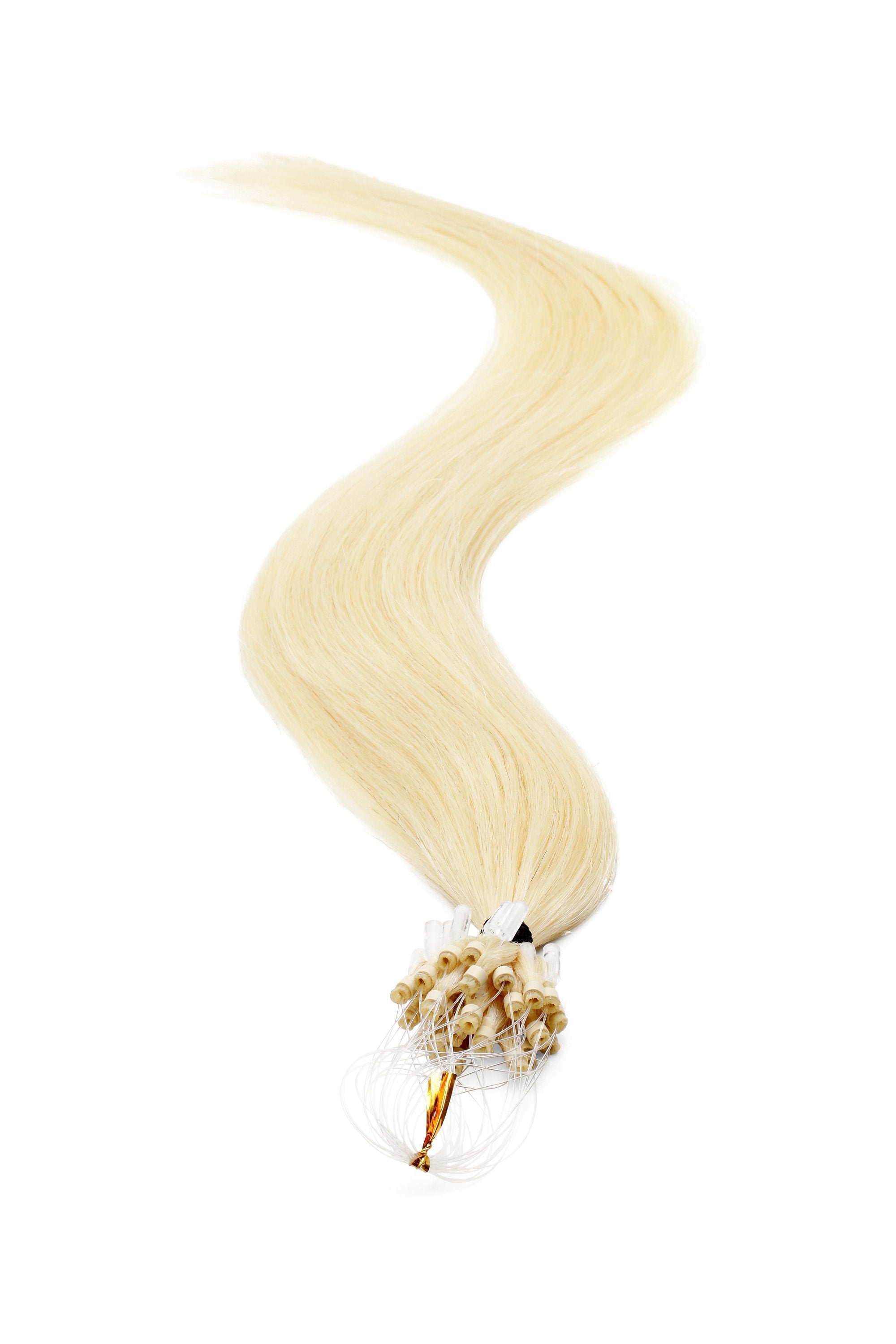Micro Ring Hair Extensions | 18 inch Platinum Blondest Blonde 600 - Beauty Hair Products LtdHair Extensions