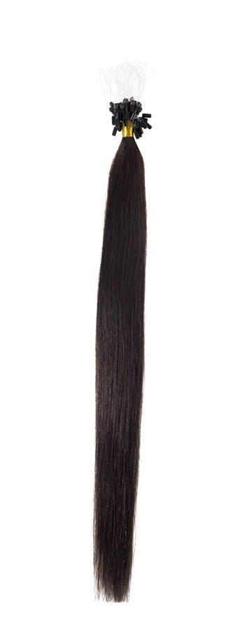 Micro Ring Hair Extensions | 22 inch Barely Black (1b) - beautyhair.co.ukHair Extensions