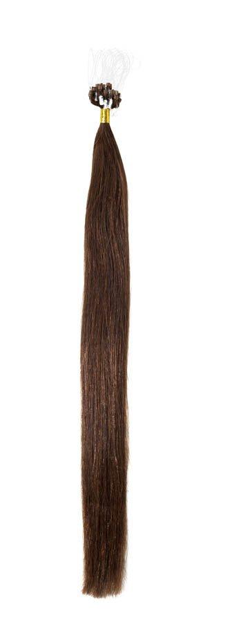 Micro Ring Hair Extensions | 22 inch Light Brown (6) - beautyhair.co.ukHair Extensions