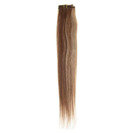 Single Weft Clip in Hair 18" Blonde Brown Mix 4/27 - beautyhair.co.ukHair Extensions