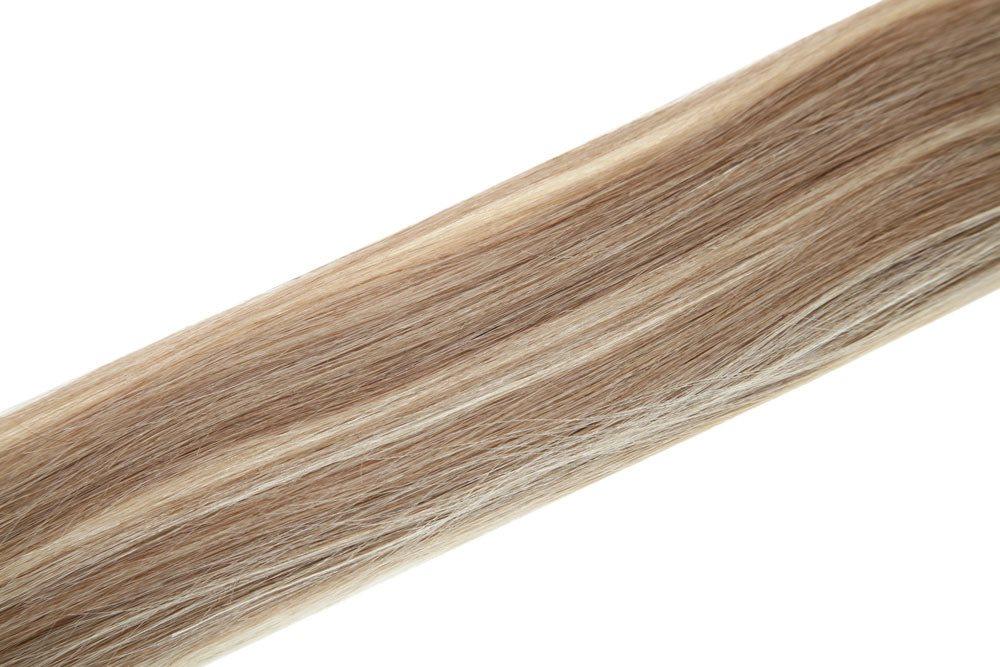 Single Weft Clip in Hair 18" Brown Blondie Blend 8/22 - Beauty Hair Products LtdHair Extensions