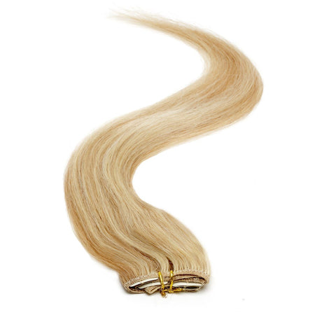 Single Weft Clip in Hair 18" Golden Blonde Blend (24/27) - Beauty Hair Products LtdHair Extensions