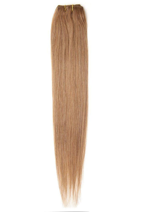 Single Weft Clip in Hair 18" Golden Brown 12 - Beauty Hair Products LtdHair Extensions
