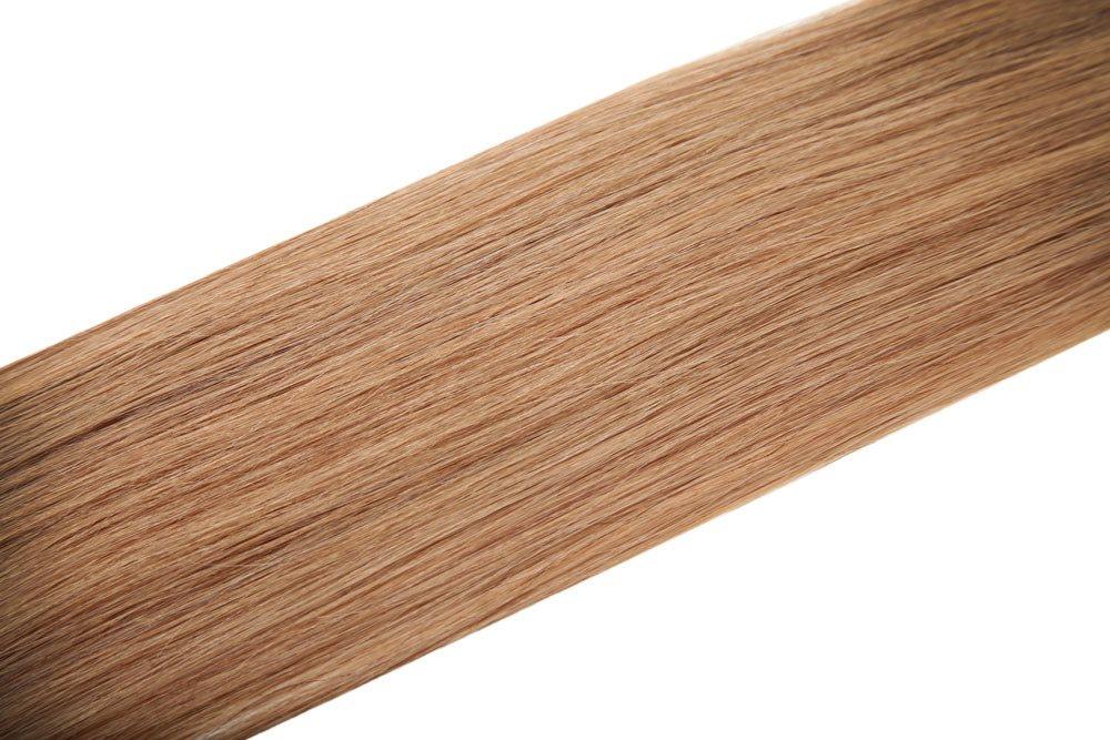 Single Weft Clip in Hair 18" Golden Brown 12 - Beauty Hair Products LtdHair Extensions