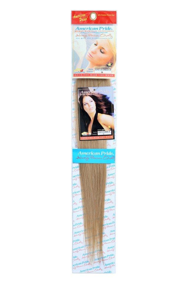 Single Weft Clip in Hair 18" Golden Caramel Brown (14) - beautyhair.co.ukHair Extensions
