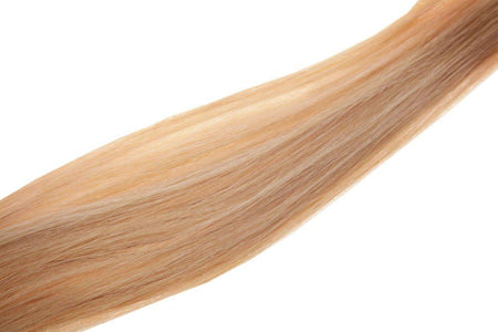 Single Weft Clip in Hair 18" Light Golden Blonde Brown 25 - beautyhair.co.ukHair Extensions