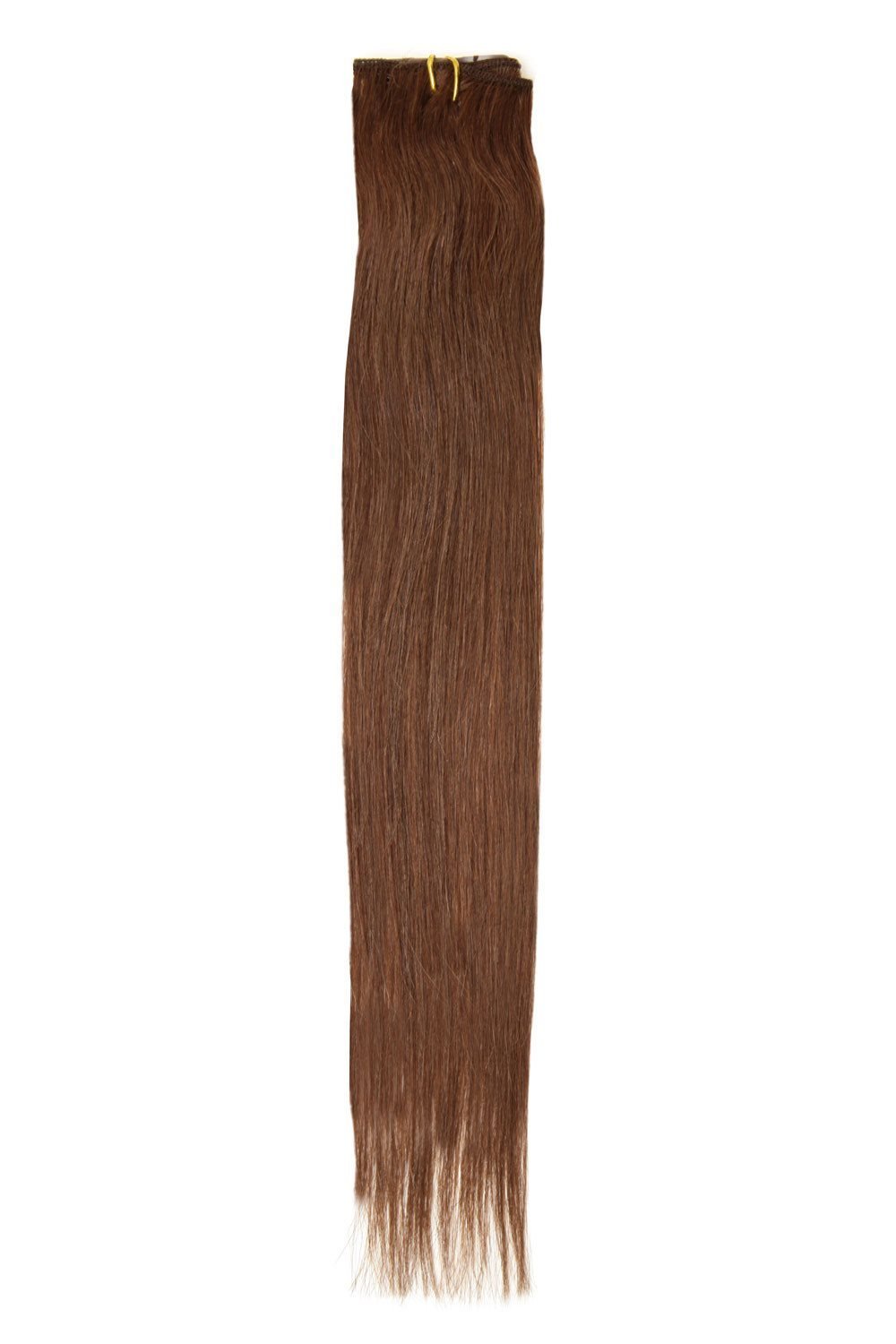 Medium Brown 4 Single Weft Clip in Hair Extensions - 18" Length - beautyhair.co.ukHair Extensions