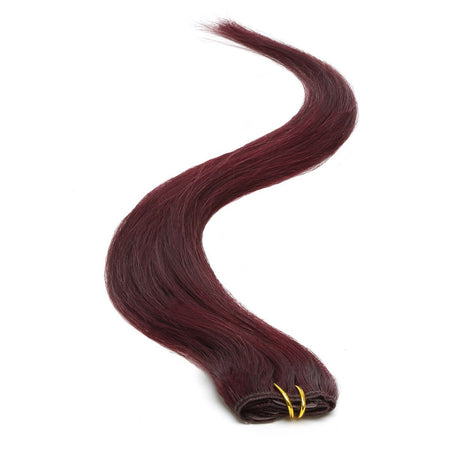 Single Weft Clip in Hair 18" Sheryl Red 99J - Beauty Hair Products LtdHair Extensions