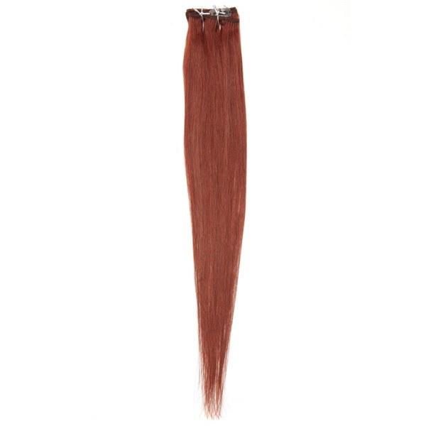 Single Weft Clip in Hair Extensions 18" - Spiced Auburn Colour 32 - beautyhair.co.ukHair Extensions