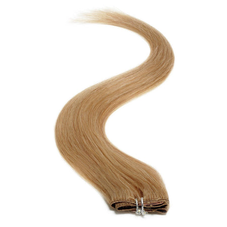 Single Weft Clip in Hair 18" Warm Blonde Blend 27s - beautyhair.co.ukHair Extensions