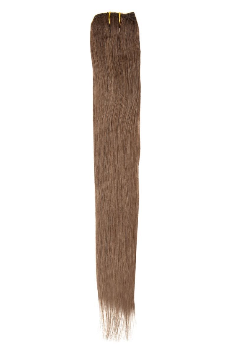 Single Weft Clip in Hair 18" Warm Brown 6 - Beauty Hair Products LtdHair Extensions
