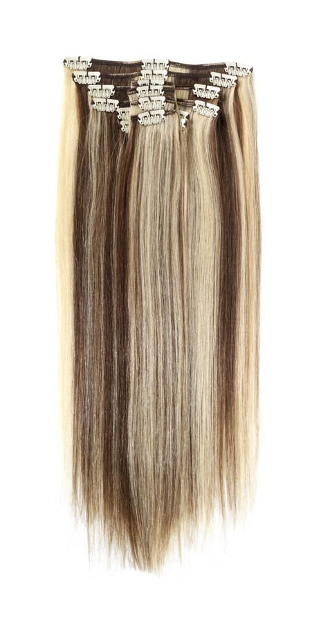 Full Head | Clip in Hair | 22 inch | Sunshine Blonde Blend 6/24 - beautyhair.co.ukHair Extensions