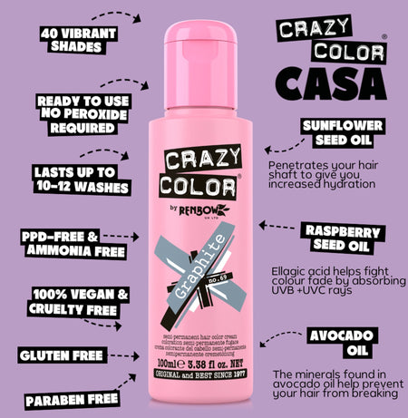Crazy Color Semi Permanent Hair Colour Cream 100ml - beautyhair.co.ukHair Colour