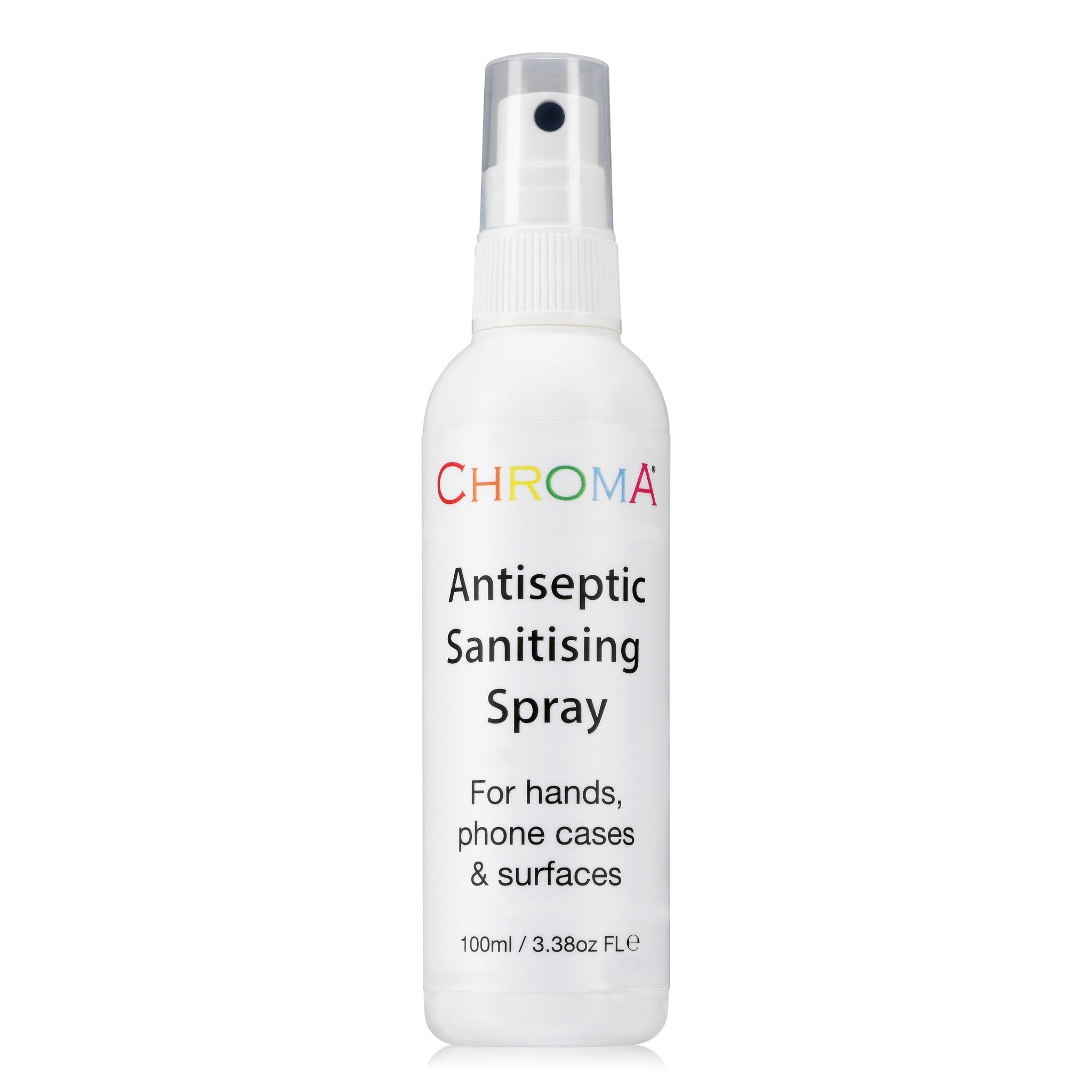 Antiseptic Sanitising Spray 70% Alcohol for hands, phone cases and Surfaces - 100ml - Beauty Hair Products LtdChroma Gel