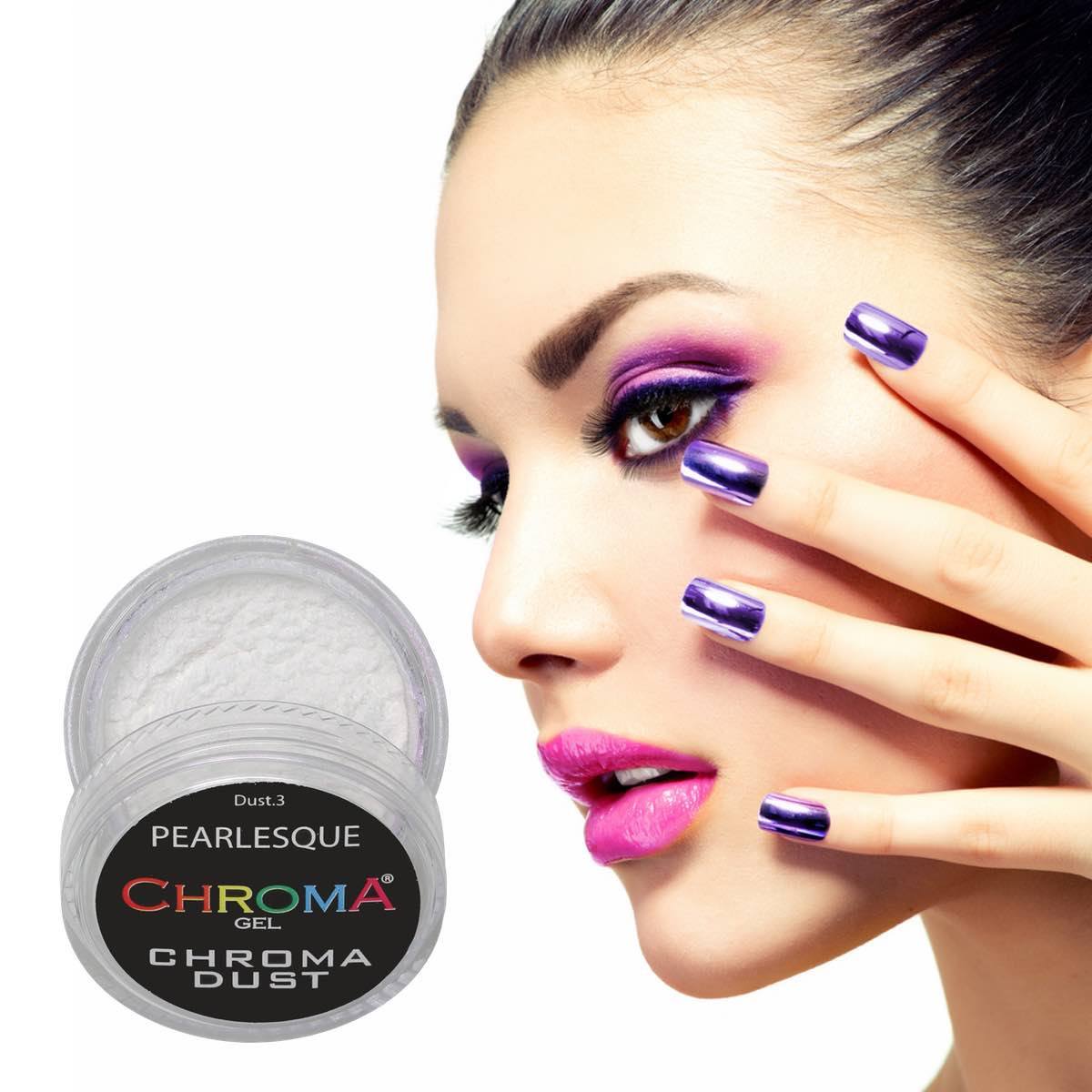 Chroma Dust No.3 Pearlesque Chrome Powder - Mirror Nails 2g - Beauty Hair Products Ltd