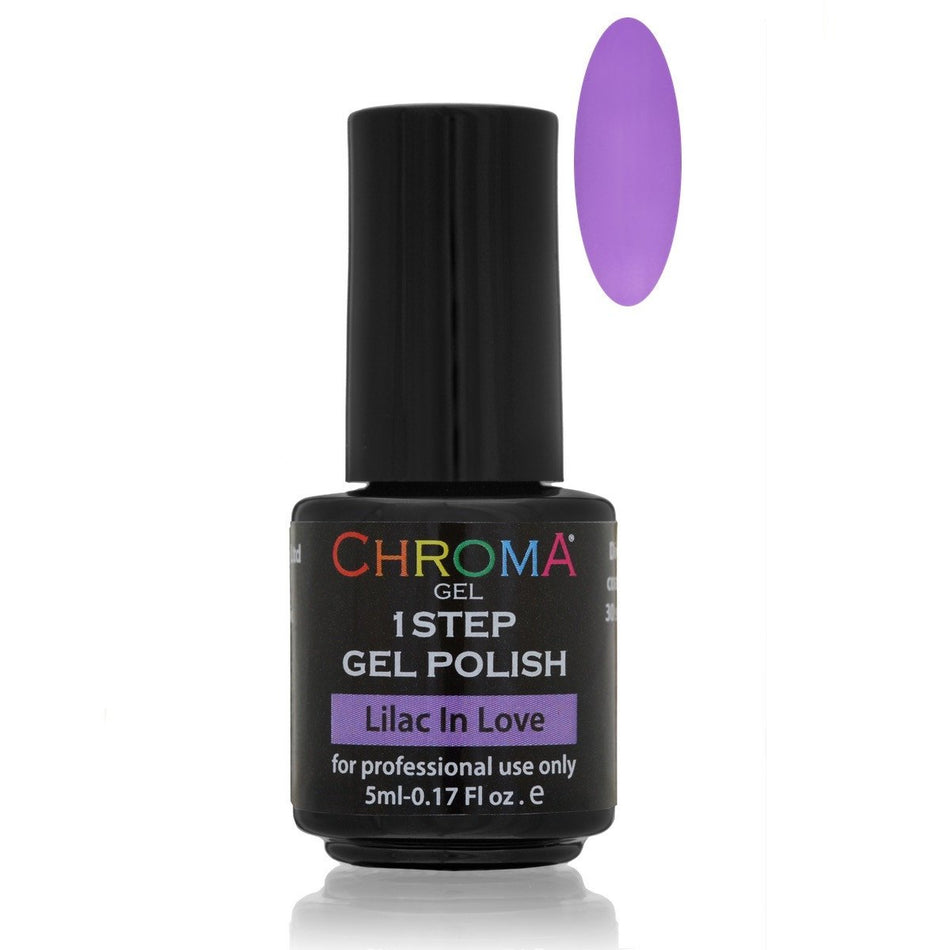 Chroma Gel 1 Step Gel Polish 5ml Lilac In Love No.57 - Beauty Hair Products LtdChroma Gel