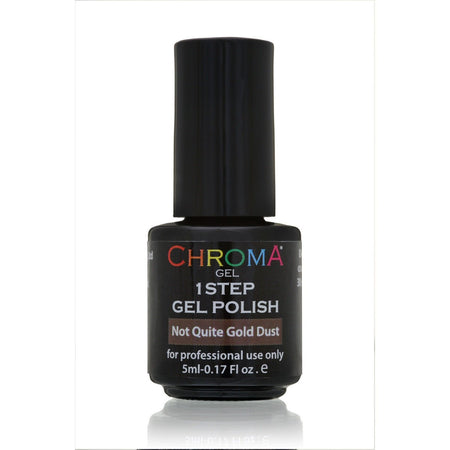 Chroma Gel 1 Step Gel Polish 5ml Not Quite Gold Dust No.62 - Beauty Hair Products LtdChroma Gel