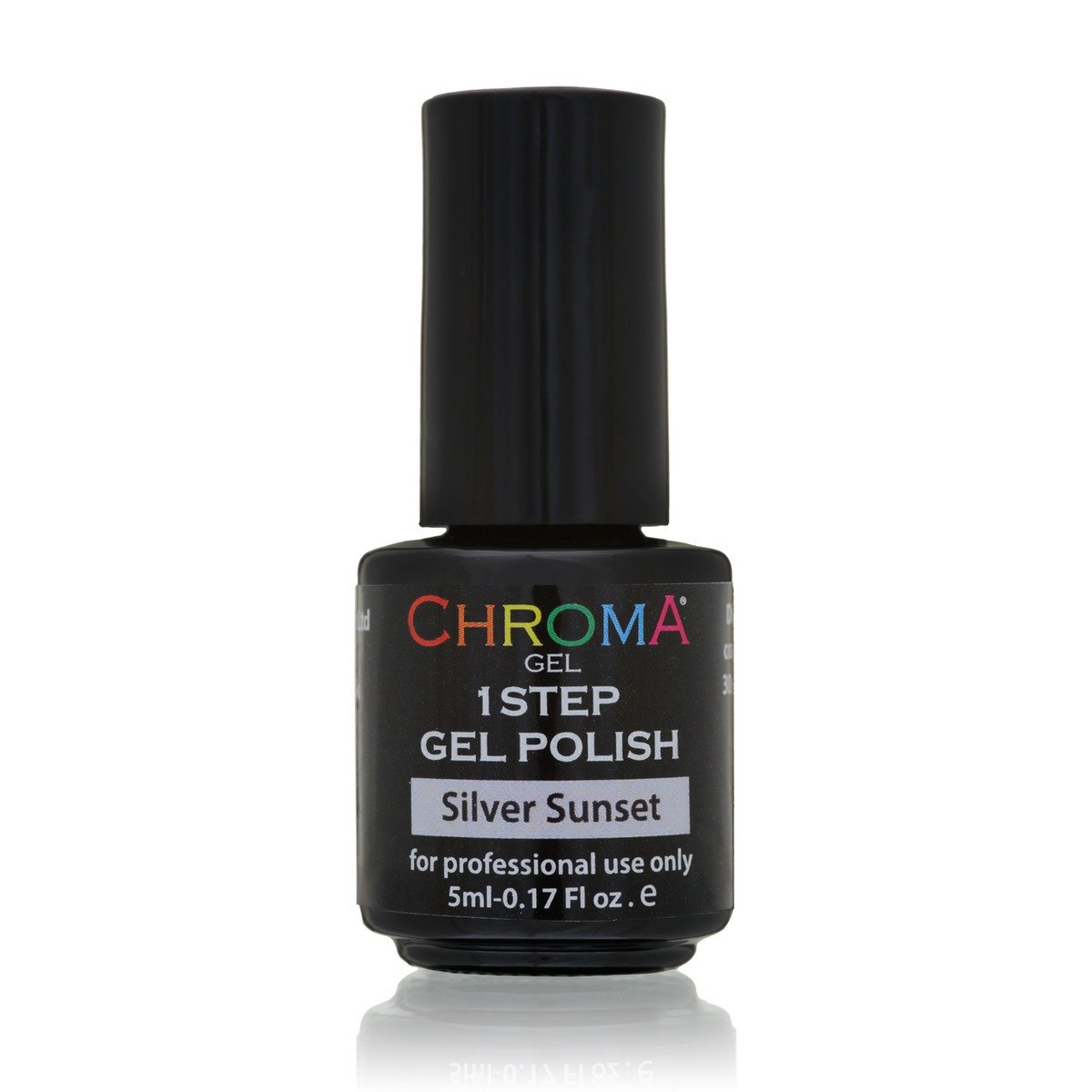 Chroma Gel 1 Step Gel Polish 5ml Silver Sunset No.58 - Beauty Hair Products LtdChroma Gel