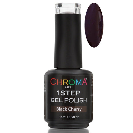 Chroma Gel 1 Step Gel Polish Black Cherry No.29 - Beauty Hair Products LtdChroma Gel