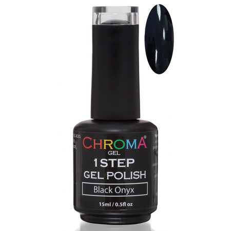 Chroma Gel 1 Step Gel Polish Black Onyx No.26 - Beauty Hair Products LtdChroma Gel