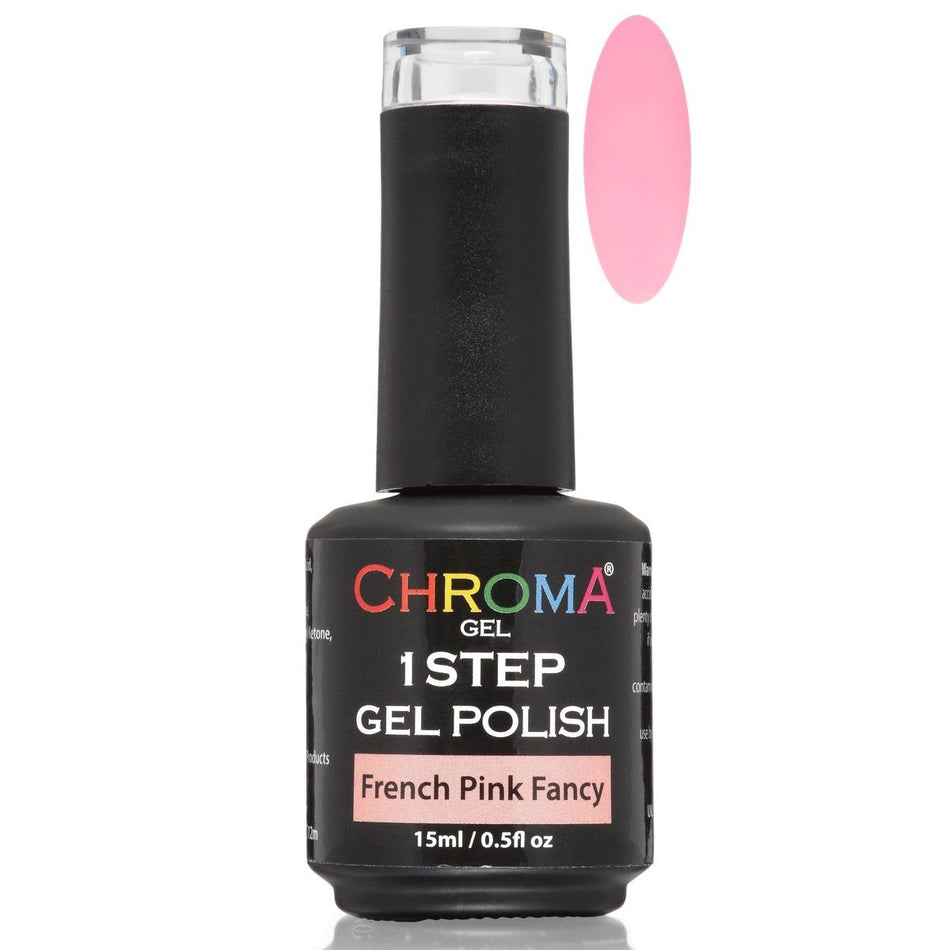 Chroma Gel 1 Step Gel Polish French Pink Fancy No.65 - beautyhair.co.ukChroma Gel
