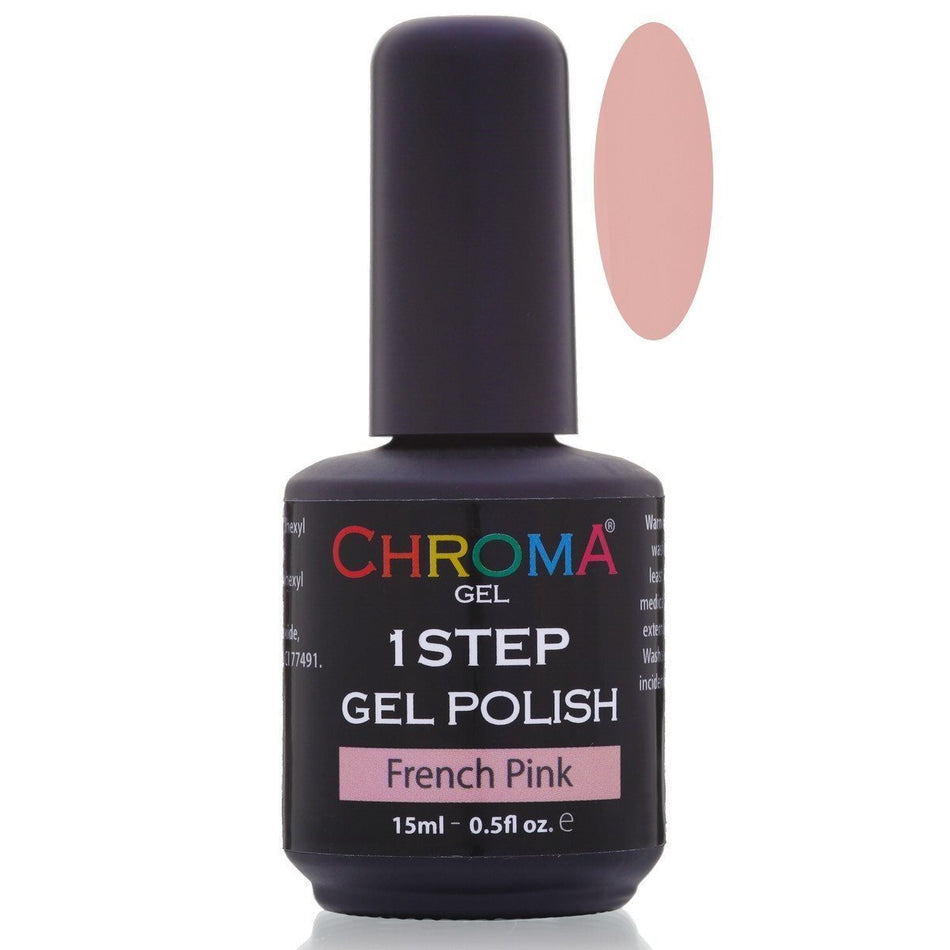 Chroma Gel 1 Step French Pink No.2 Gel Polish Gel