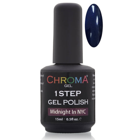Chroma Gel 1 Step Gel Polish Midnight in NYC No.30 - beautyhair.co.ukChroma Gel