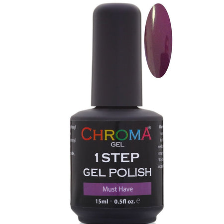 Chroma Gel 1-Step Gel Polish in Midnight Plum - beautyhair.co.ukChroma Gel