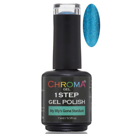 Chroma Gel 1 Step Gel Polish My Lilly's Gone Stardust No.72 - Beauty Hair Products LtdChroma Gel