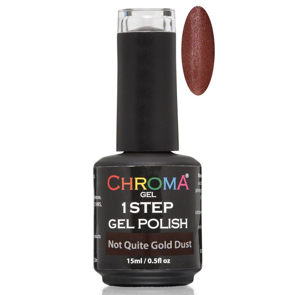 Chroma Gel 1 Step Gel Polish Not Quite Gold Dust No.62 - Beauty Hair Products LtdChroma Gel