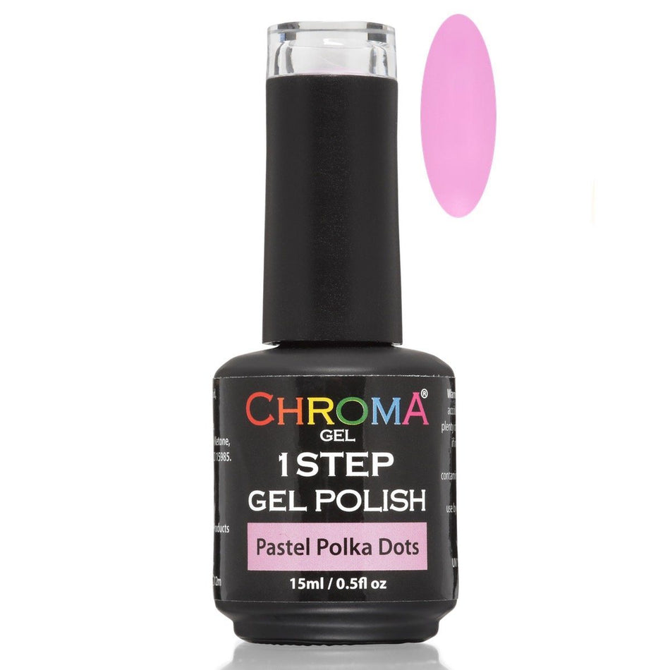 Chroma Gel 1 Step Gel Polish Pastel Polka Dots No.59 Gel