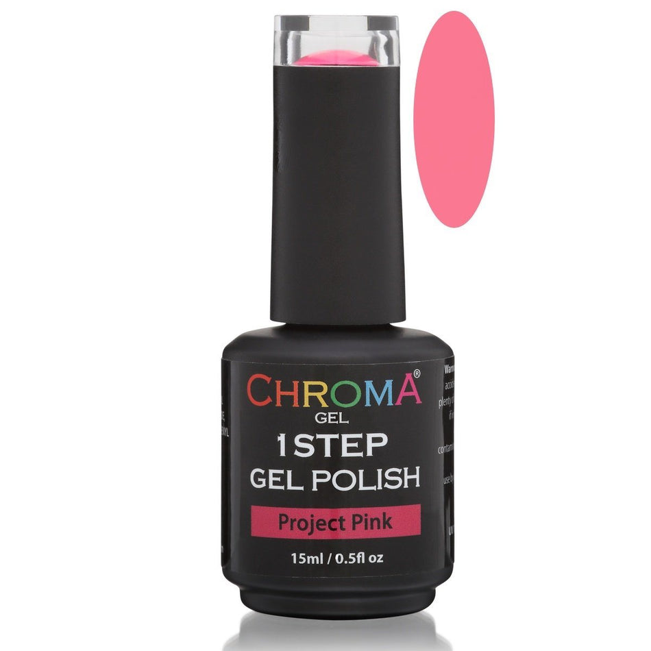 Chroma Gel 1 Step Gel Polish Project Pink No.49 - Beauty Hair Products LtdChroma Gel