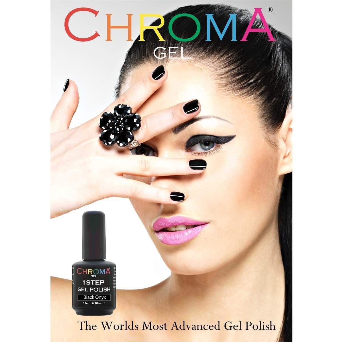 Chroma Gel 1 Step Gel Polish Salon Poster: Promote Your Fastest Gel Polish System Gel