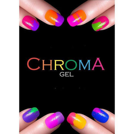 Chroma Gel Salon Poster: Captivating Nail Color Display - beautyhair.co.ukChroma Gel
