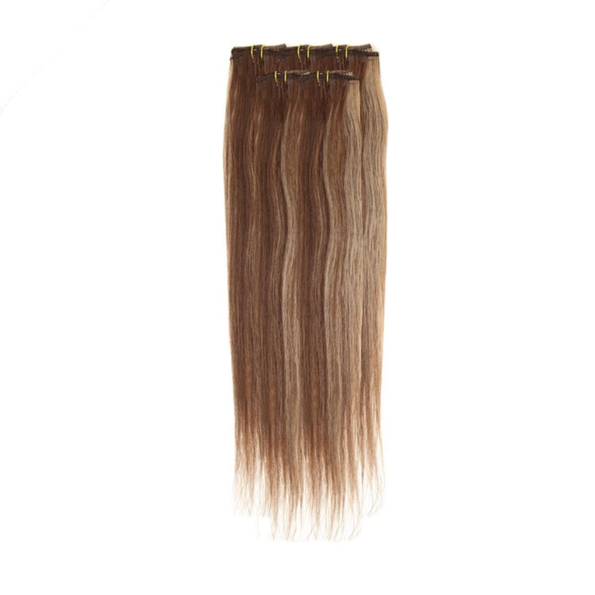 Economy Full Head Clip in Hair 18 inch | Blonde Brown Mix (4/27) - beautyhair.co.ukHair Extensions