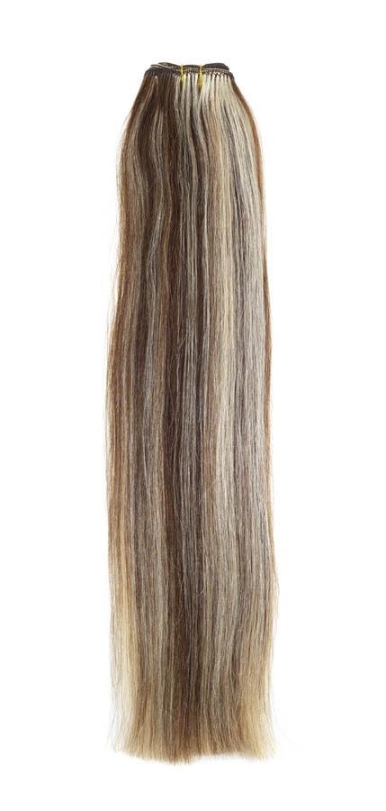 Euro Hair Weave Extensions 18" Colour Light Brown/Blondie Mix (P6/22) - beautyhair.co.ukHair Extensions