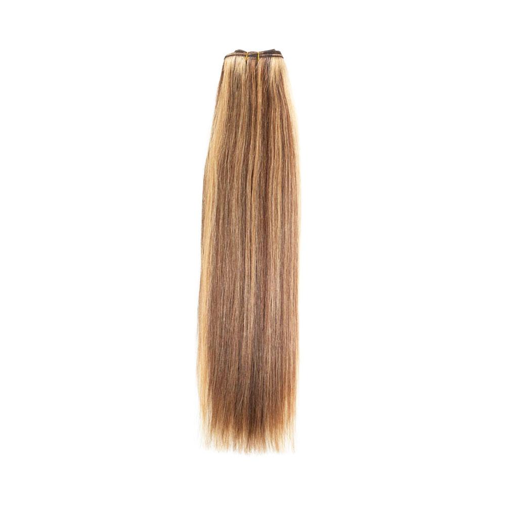 18" Euro Human Hair Weave Extensions - Light Brown & Sunshine Blonde Mix (P6/24) - beautyhair.co.ukHair Extensions
