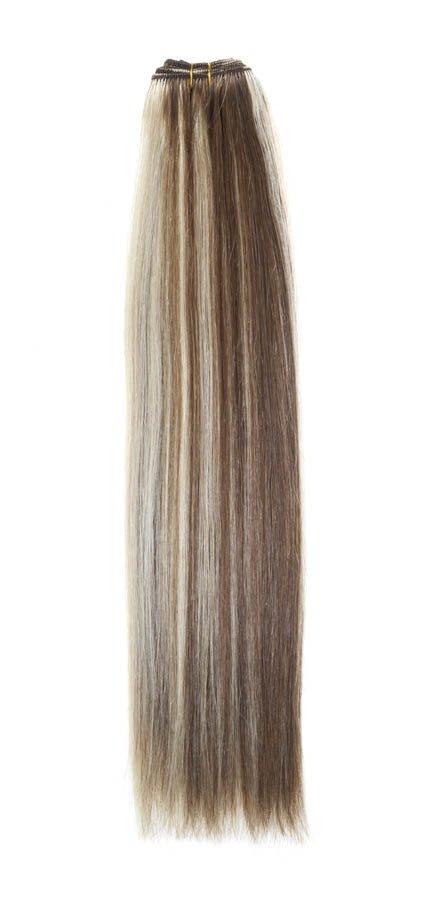 Euro Hair Weave Extensions 18" Light Brown/Starlight Blonde Mix - beautyhair.co.ukHair Extensions