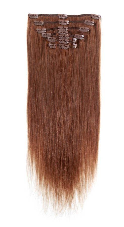 Full Head | Clip in Hair | 18 inch | Auburn Red (33) - beautyhair.co.ukHair Extensions