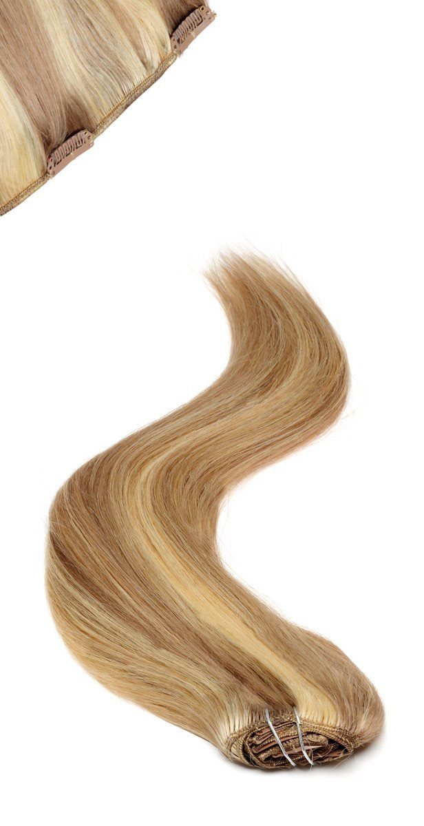 Full Head | Clip in Hair | 18 inch | Brown Blonde Blend - Beauty Hair Products LtdHair Extensions