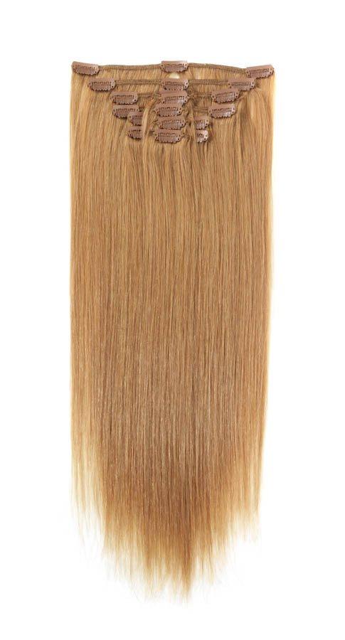 Full Head | Clip in Hair | 22 inch | Golden Blonde (25) - beautyhair.co.ukHair Extensions