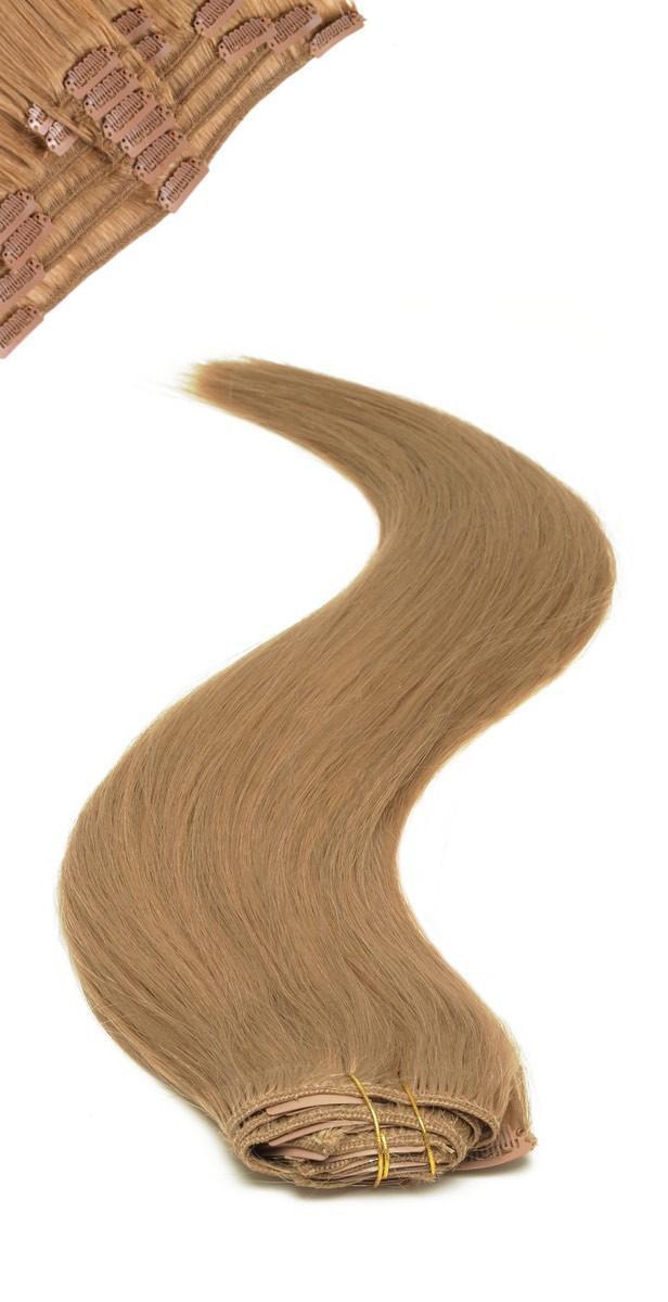 Full Head | Clip in Hair | 22 inch | Golden Brown (14) - beautyhair.co.ukHair Extensions
