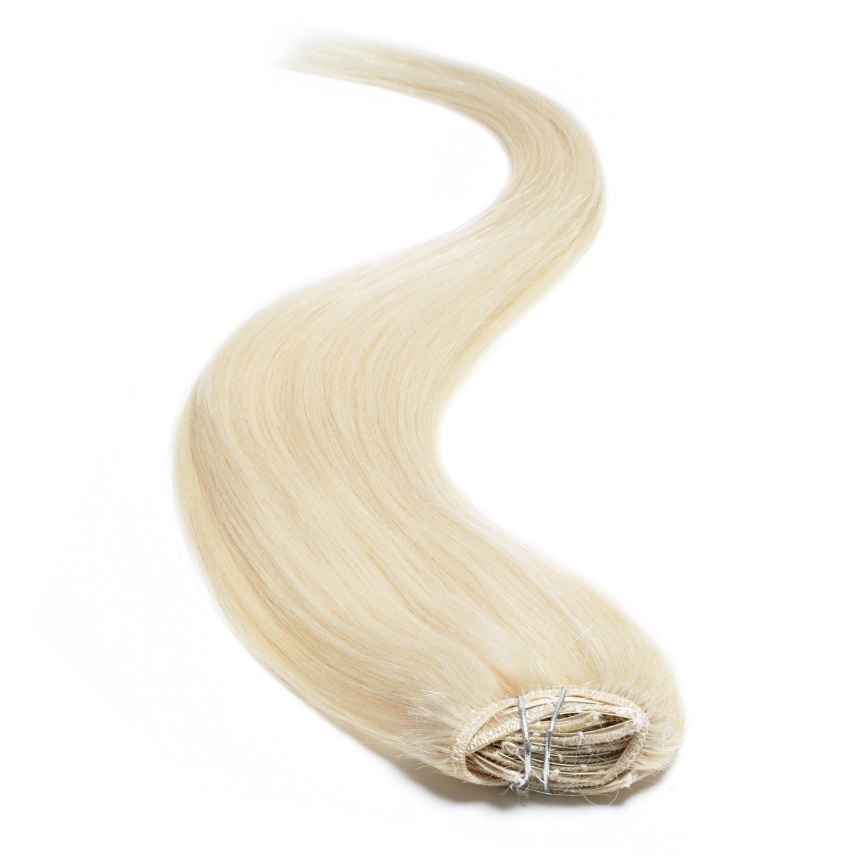 Full Head | Clip in Hair | 22 inch | Lightest Blonde (60) - beautyhair.co.ukHair Extensions