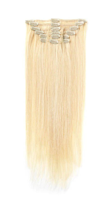 Full Head | Clip in Hair | 22 inch | Purest Shimmer Blonde (P24/613) - beautyhair.co.ukHair Extensions