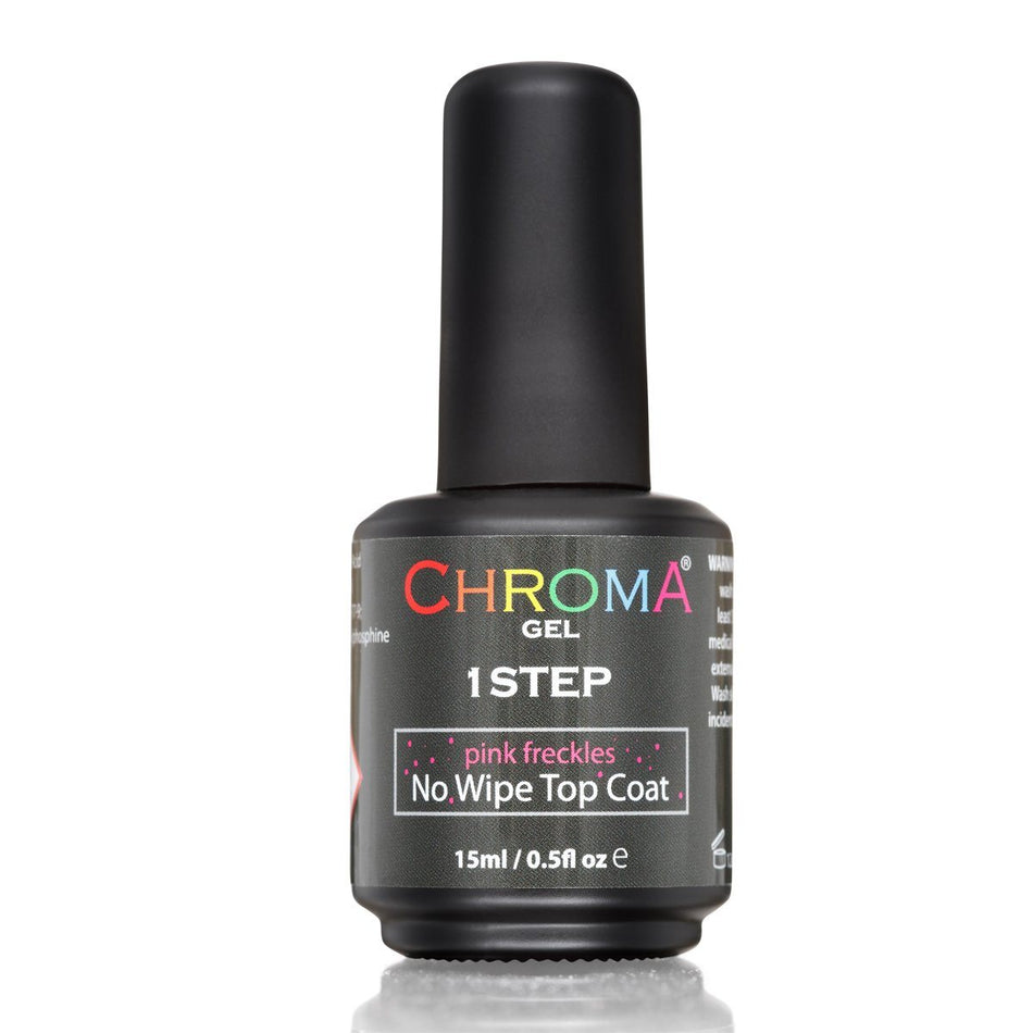 Glitter No Wipe Top Coat | Pink Freckles | #82 - Beauty Hair Products Ltd