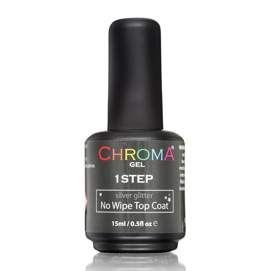 Glitter No Wipe Top Coat | Silver Glitter | #83 - Beauty Hair Products Ltd